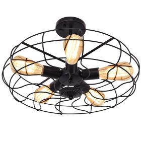 Where Style Spins: Industrial Ceiling Fan Light
