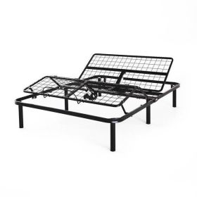 Queen Steel Adjustable Bed Base with Remote