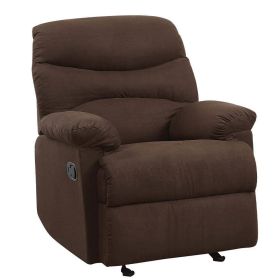 Chocolate Brown Microfiber Recliner Chair