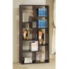 Cappuccino Modern Cube Bookcase Display Shelf