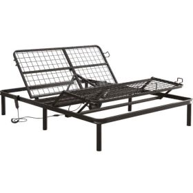 Full Black Steel Adjustable Bed Base