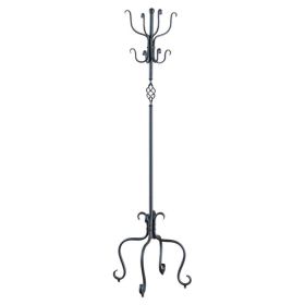Decorative Black Metal Coat Rack Hall Tree