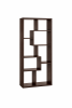 Cappuccino Modern Cube Bookcase Display Shelf