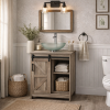 24 Inch MDF Bathroom Vanity Rustic Farmhouse