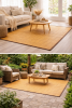 5x8 Bamboo Area Rug Natural Indoor Outdoor