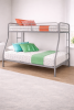 Twin Over Full Silver Metal Bunk Bed