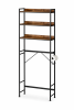 Industrial Over-Toilet Storage Shelf with 3 Adjustable Shelves