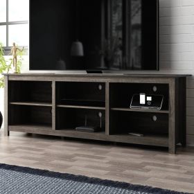 70 Inch Dark Brown TV Stand for TVs Up to 78 Inch