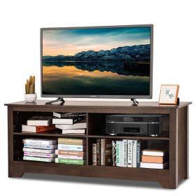 Contemporary Espresso TV Stand for TVs up to 60 Inches