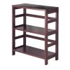 Espresso 3-Tier Bookcase Storage Shelf