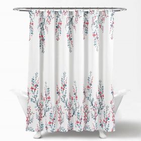 72-In Polyester Watercolor Floral Shower Curtain