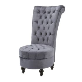 Velvet Upholstered Accent Chair