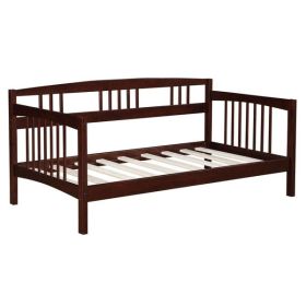 Espresso Solid Wood Twin Daybed Frame