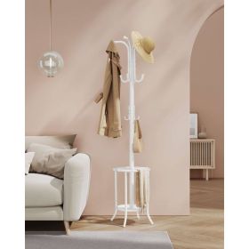 White Metal Coat Rack Umbrella Stand