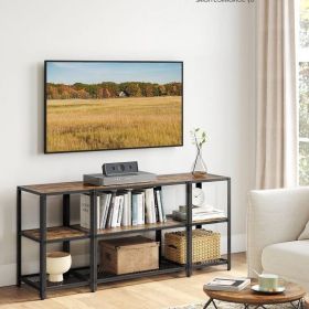 Industrial Metal Wood TV Stand for TVs Up to 65 Inch