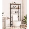 Industrial Over-Toilet Storage Shelf with 3 Adjustable Shelves