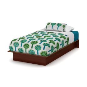 Twin Platform Bed Royal Cherry Wood