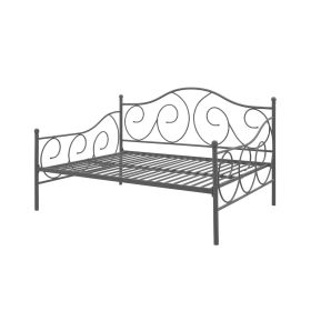 Bronze Pewter Full Metal Daybed Frame