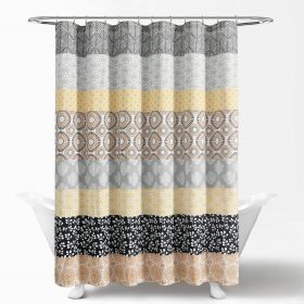 72x72 Bohemian Stripe Shower Curtain Polyester
