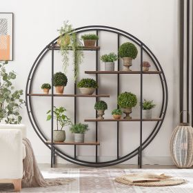 Round 5-Tier Metal Plant Stand bookcase storage rack
