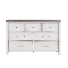 Ambrose 7-Drawer Two-Tone Bedroom Dresser