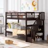 Twin Over Twin Stairway Bunk Bed Storage