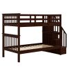 Twin Over Twin Stairway Bunk Bed Storage