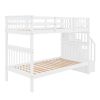 Twin Over Twin Stairway Bunk Bed Storage