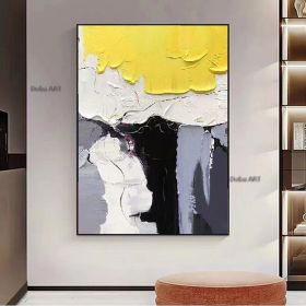 Handmade Abstract Oil Painting On Canvas Modern Oil Painting Hand Painted Large Wall Art Home Decor Living Room hallway bedroom luxurious decorat (size: 50x70cm)